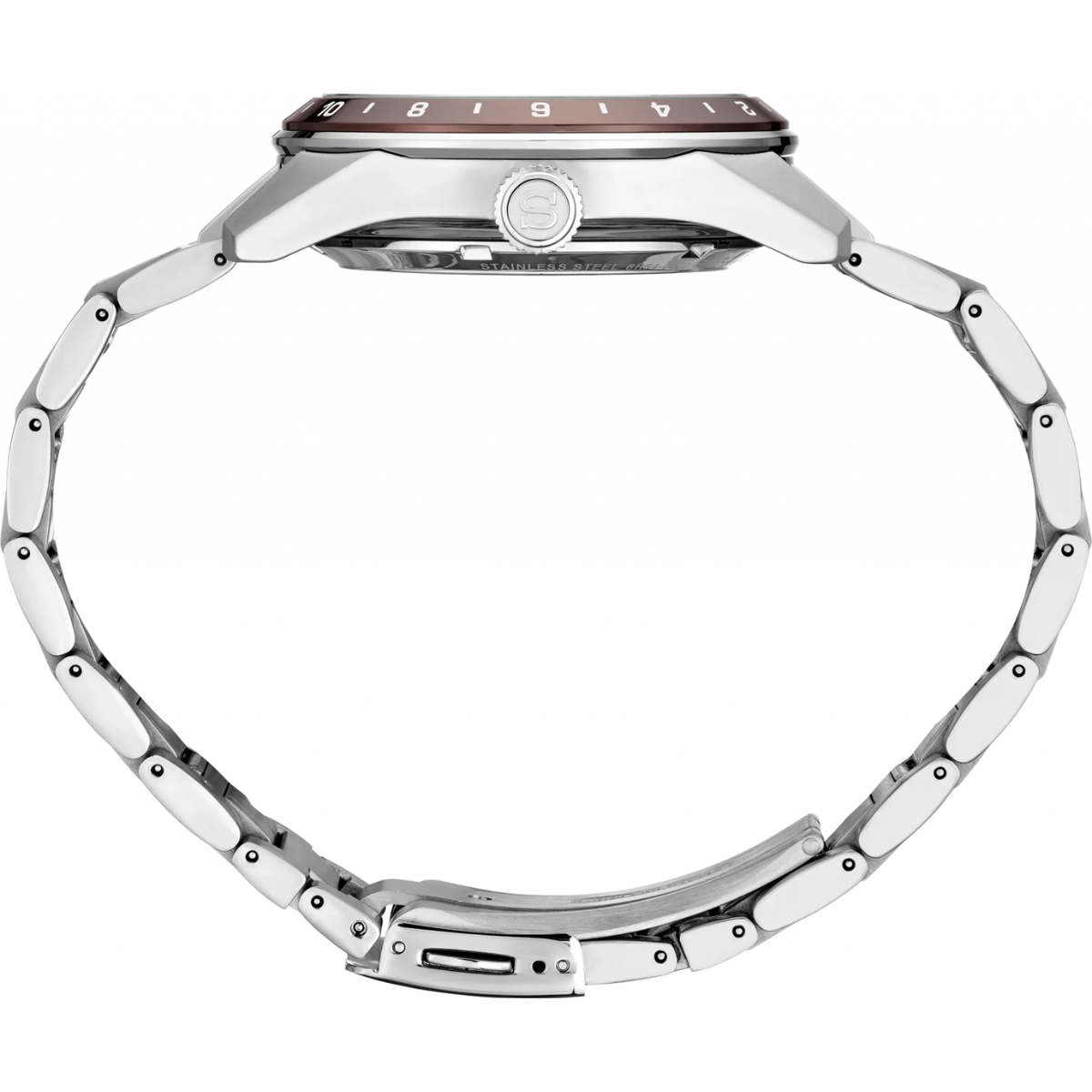 นาฬิกา SEIKO Presage GMT Sharp Edged Series 'Susutake' Dial Men's Watch รุ่น SPB225 SPB225J SPB225J1 Automatic