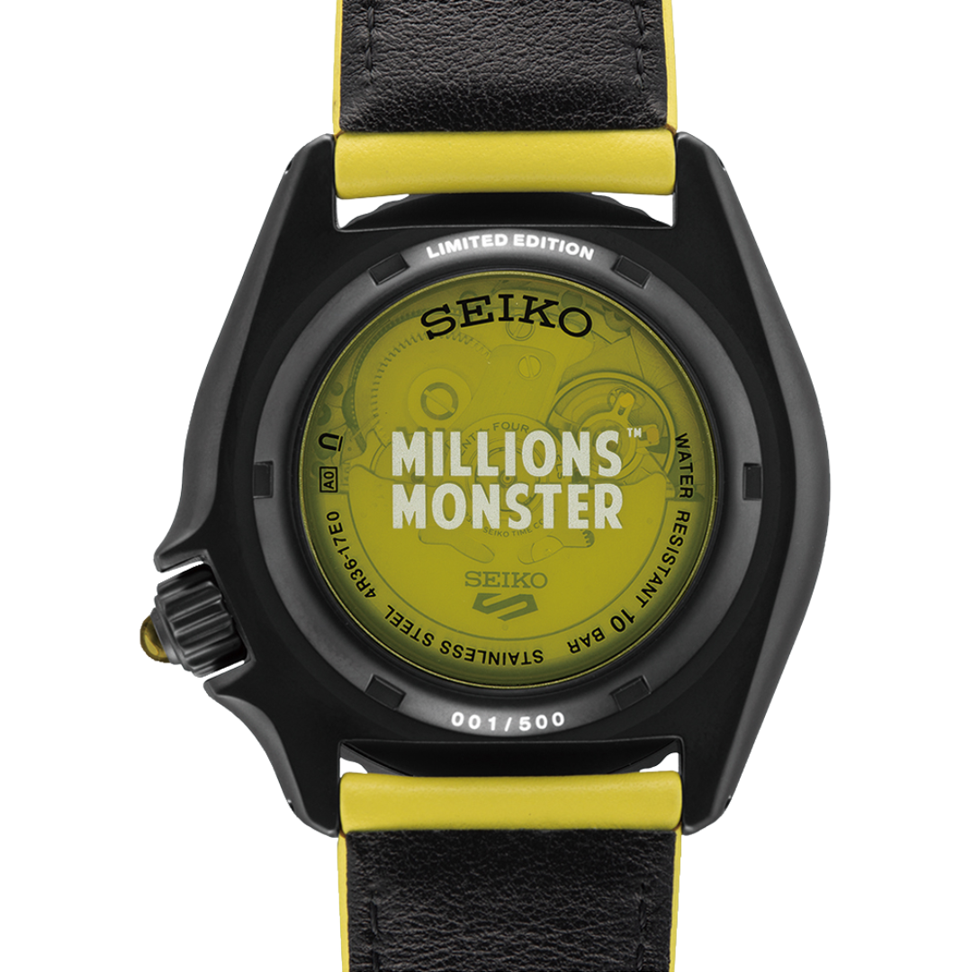 นาฬิกา SEIKO Seiko 5 Sports x Millions Monster รุ่น SRPL65 SRPL65K SRPL65K1 Limited Edition of 500 Pcs.