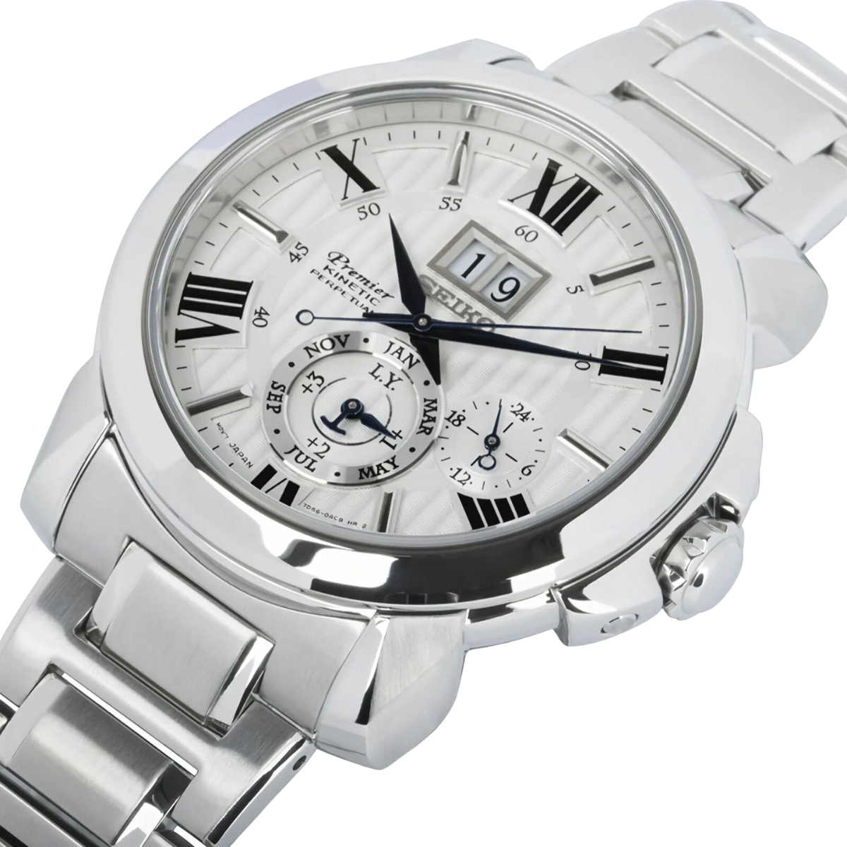 นาฬิกา SEIKO Premier Kinetic Perpetual Calendar Men's Watch รุ่น SNP139 SNP139P SNP139P1