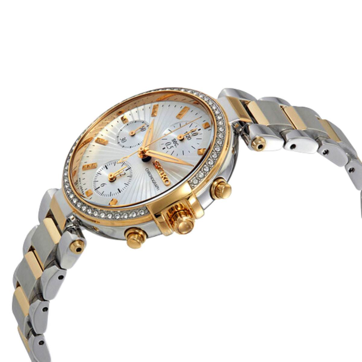 นาฬิกา SEIKO Chronograph Diamond Women's Watch รุ่น SNDV42 SNDV42P SNDV42P1 Quartz