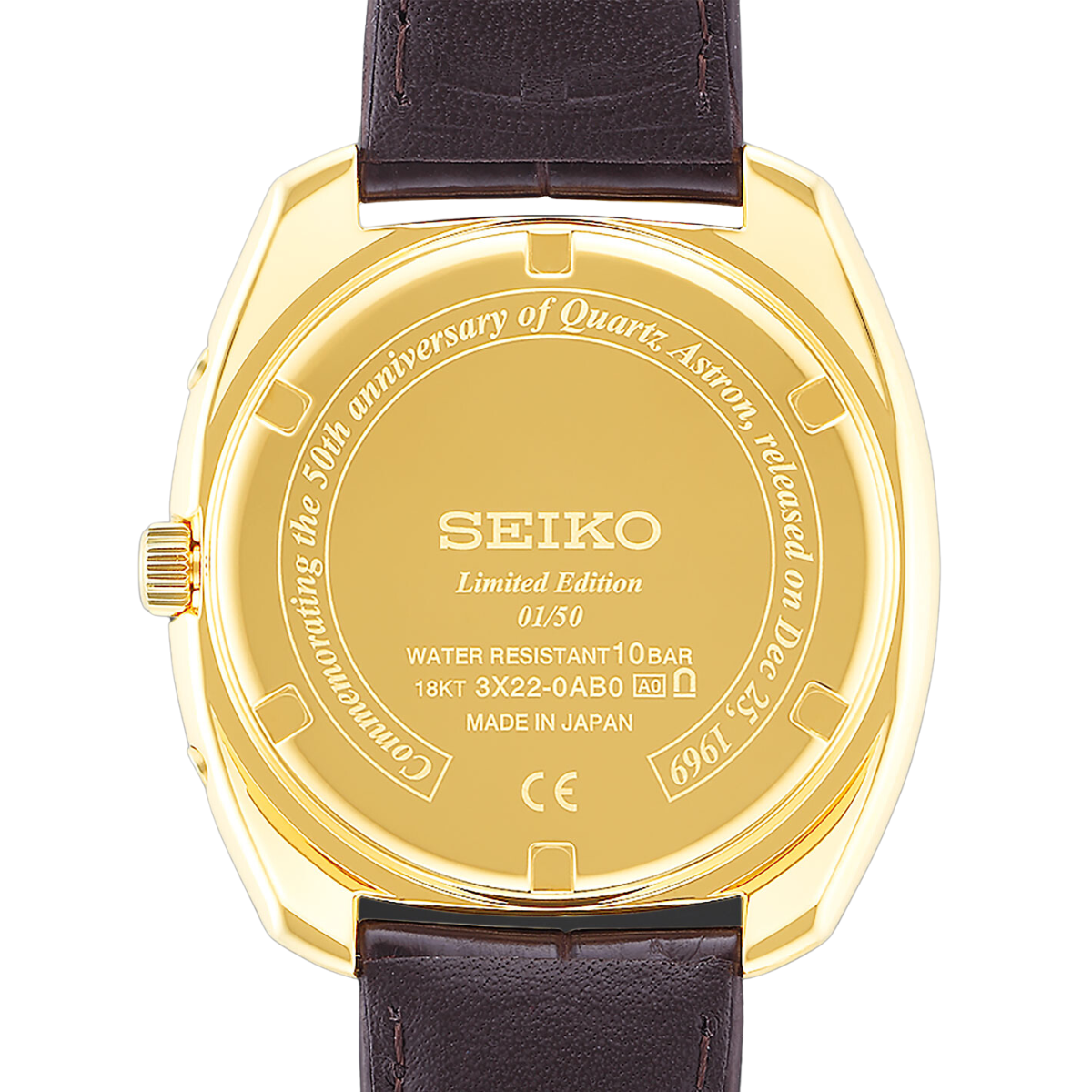 นาฬิกา SEIKO Astron The 1969 50th Anniversary Limited Edition Model 18K Gold รุ่น SBXD002 SBXD002J SBXD002J1 Quartz