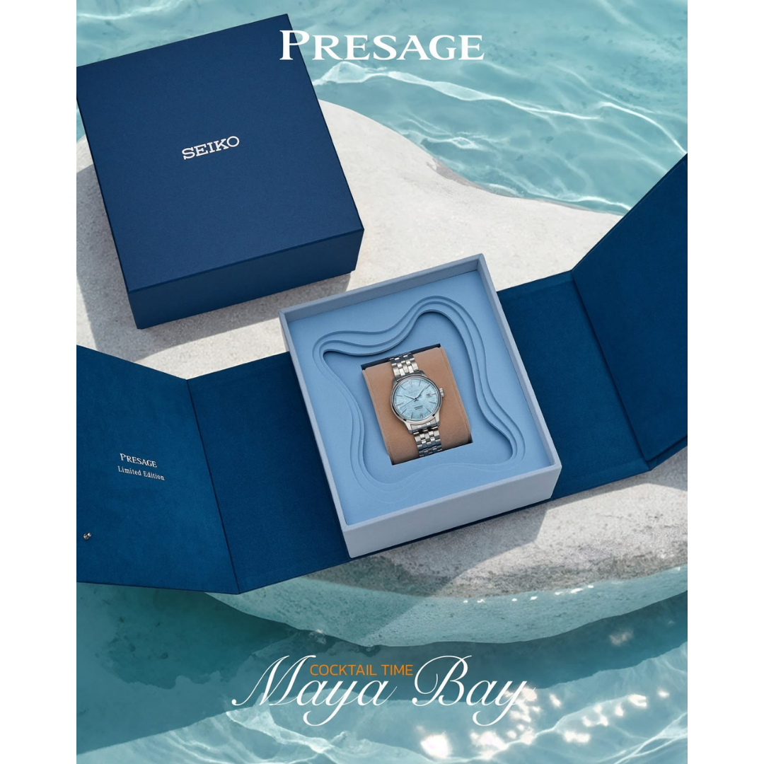 นาฬิกา SEIKO Presage Cocktail Time 'Maya Bay' รุ่น SRPM01 SRPM01J SRPM01J1 Limited Edition of 500 Pcs.