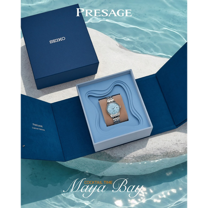 นาฬิกา SEIKO Presage Cocktail Time 'Maya Bay' รุ่น SRPM01 SRPM01J SRPM01J1 Limited Edition of 500 Pcs.