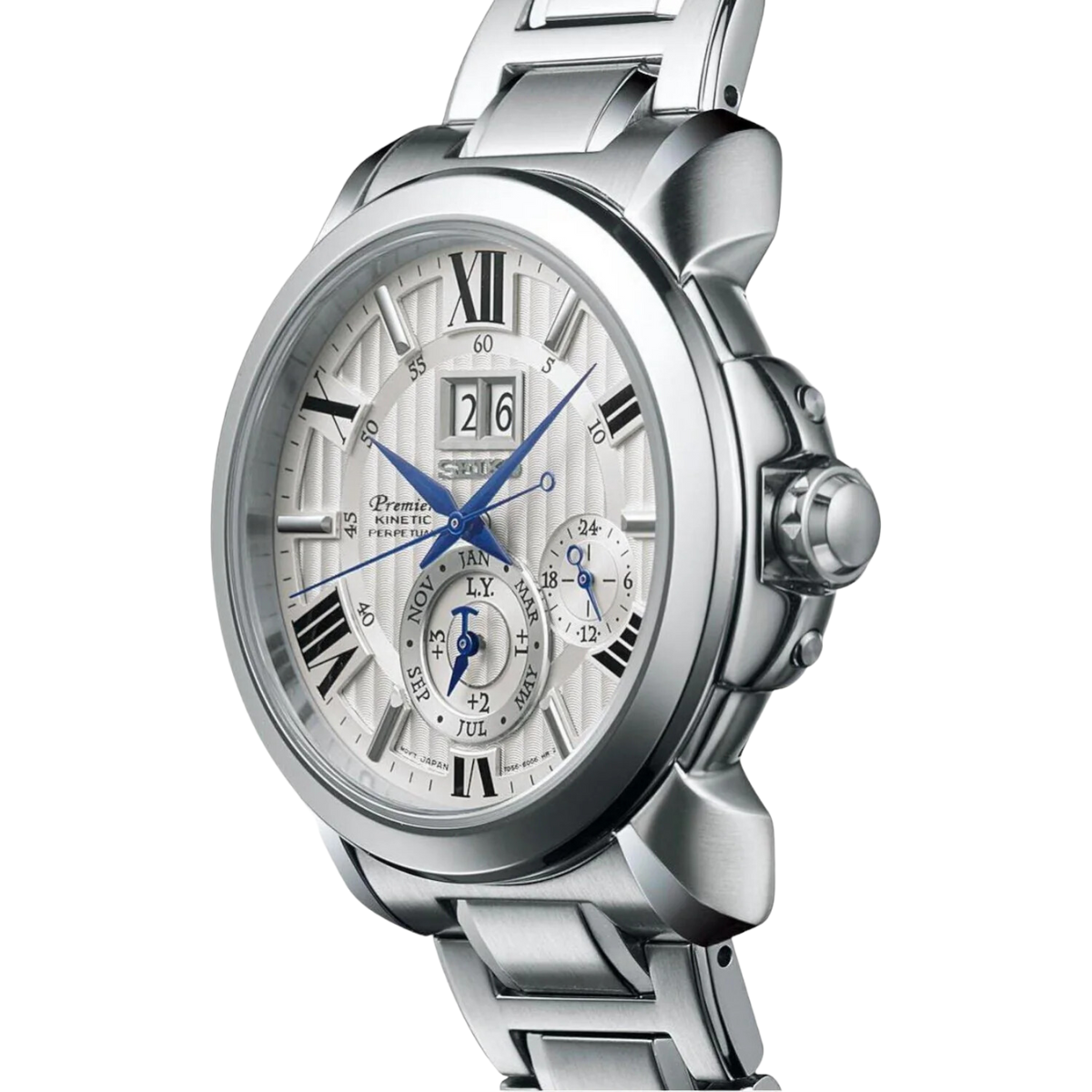 นาฬิกา SEIKO Premier Kinetic Perpetual Calendar Men's Watch รุ่น SNP139 SNP139P SNP139P1