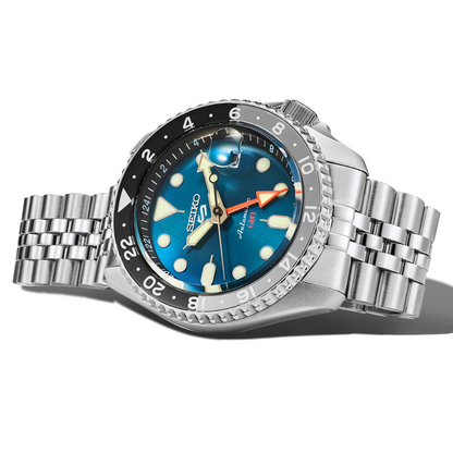 นาฬิกา SEIKO 5 Sports GMT รุ่น SSK045 SSK045K SSK045K1 'Velocity Blue' Vintage Car Special Edition