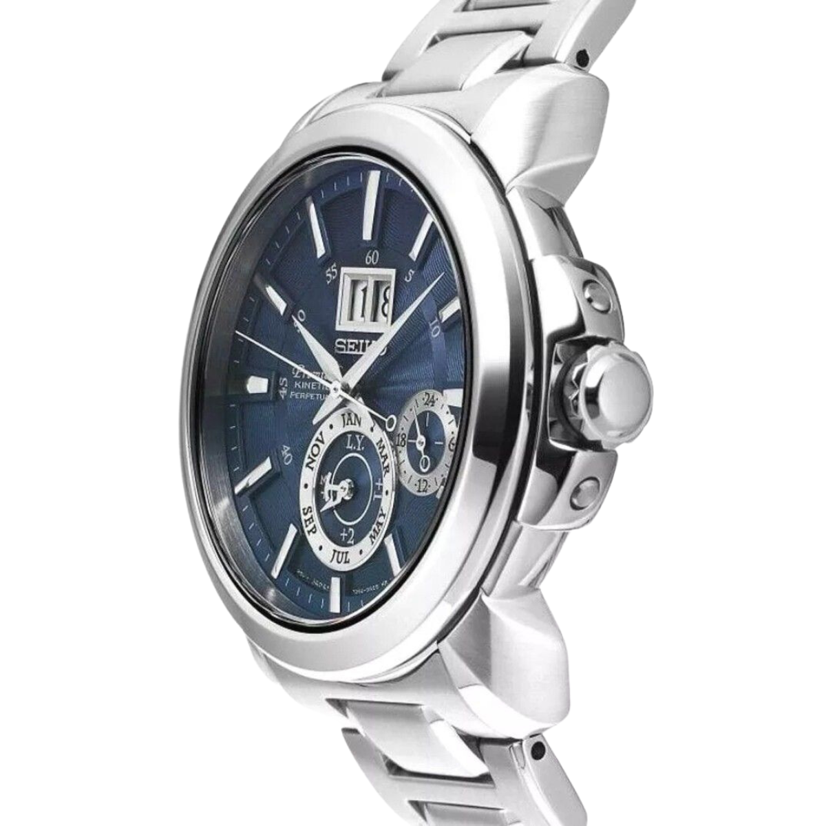 นาฬิกา SEIKO Premier Kinetic Perpetual Calendar Men's Watch รุ่น SNP161 SNP161P SNP161P1