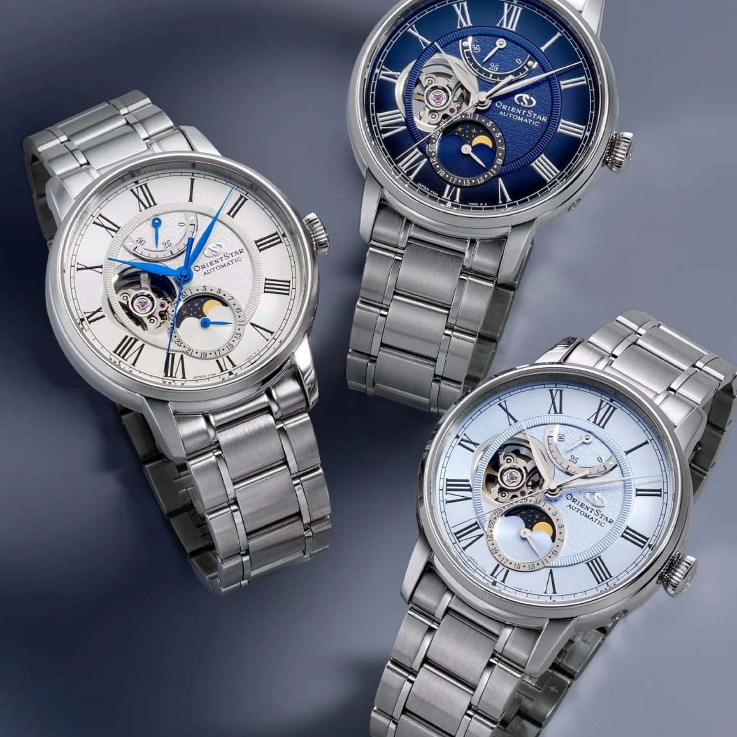 นาฬิกา ORIENT STAR Classic รุ่น RE-BT0006L Moon Phase Mechanical Men's watch