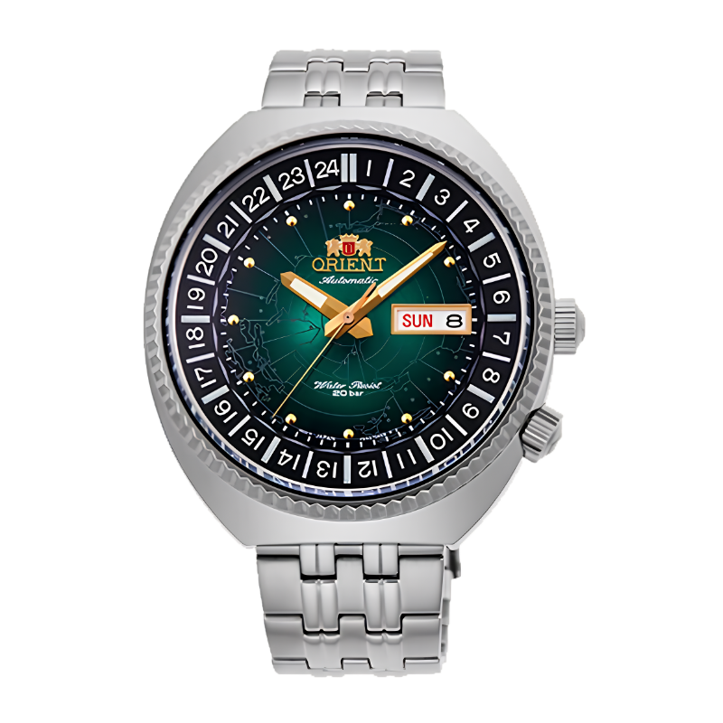 นาฬิกา ORIENT Revival รุ่น RA-AA0E02E World Map Mechanical Men's watch