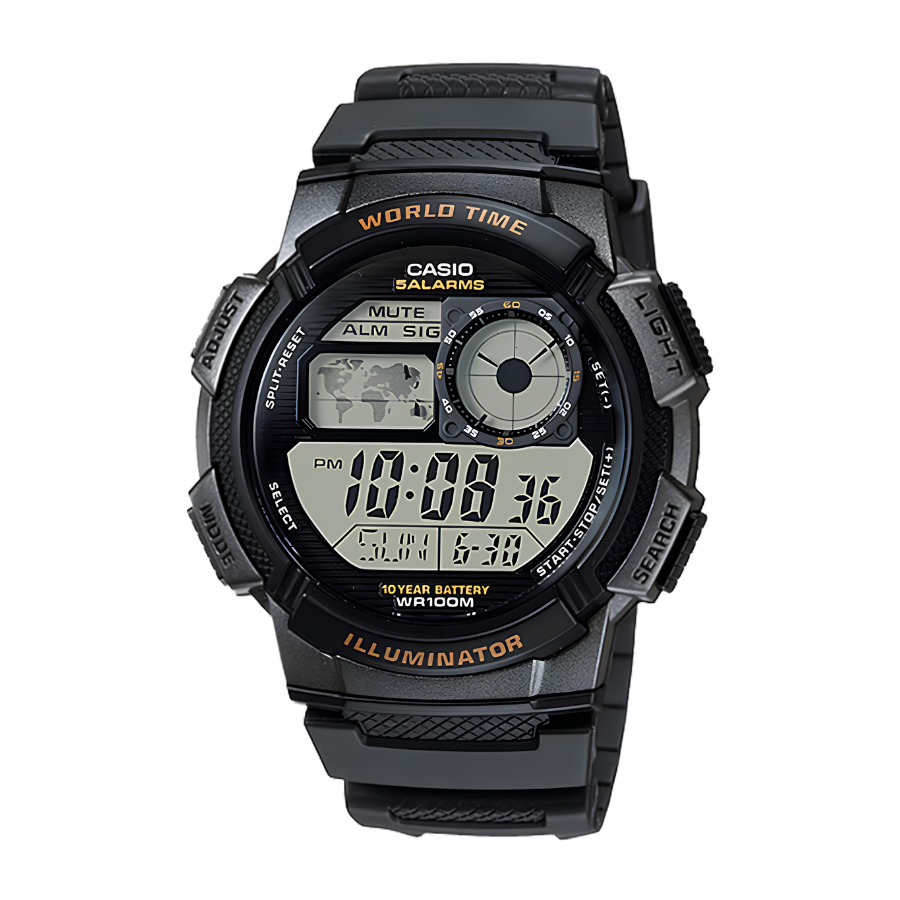 นาฬิกา Casio World Time รุ่น AE-1000W-1A