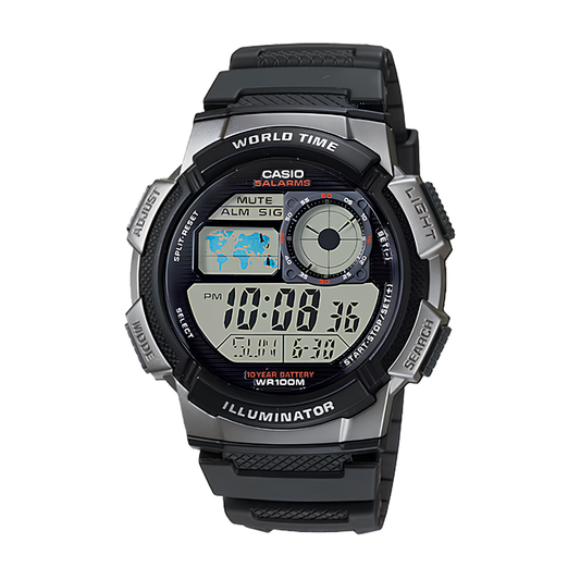 นาฬิกา Casio World Time รุ่น AE-1000W-1B