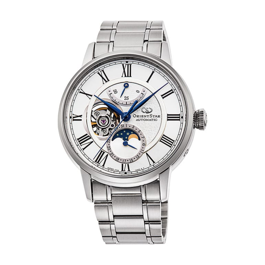 นาฬิกา ORIENT STAR Classic รุ่น RE-AY0102S Moon Phase Mechanical Men's Watch