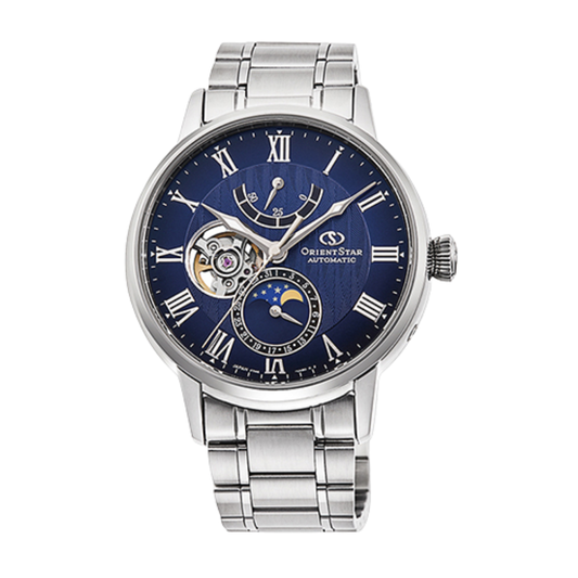 นาฬิกา ORIENT STAR Classic รุ่น RE-AY0103L Moon Phase Mechanical Men's Watch