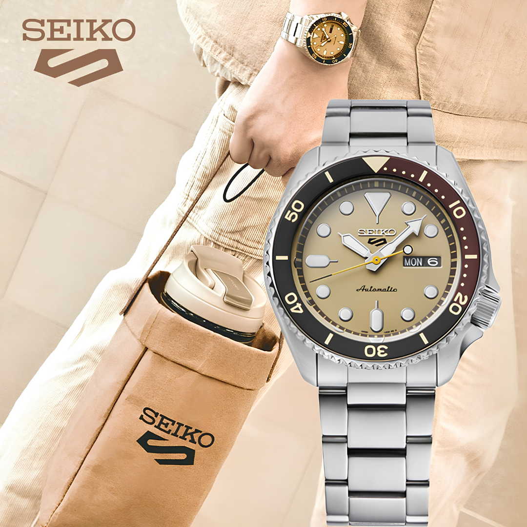 นาฬิกา SEIKO 5 Sports รุ่น SRPK45 SRPK45K SRPK45K1 Taiwan Bubble Milk Tea Limited Edition of 500 Pcs.