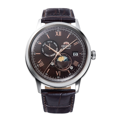 นาฬิกา ORIENT Classic Bambino รุ่น RA-AK0804Y Sun & Moon Mechanical Men's watch