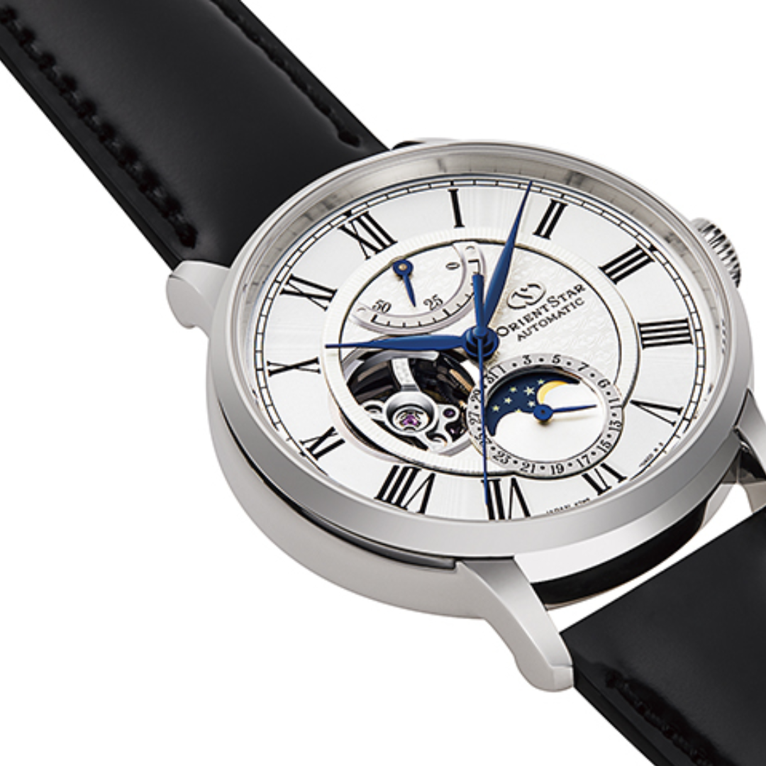 นาฬิกา ORIENT STAR Classic รุ่น RE-AY0106S Moon Phase Mechanical Men's Watch