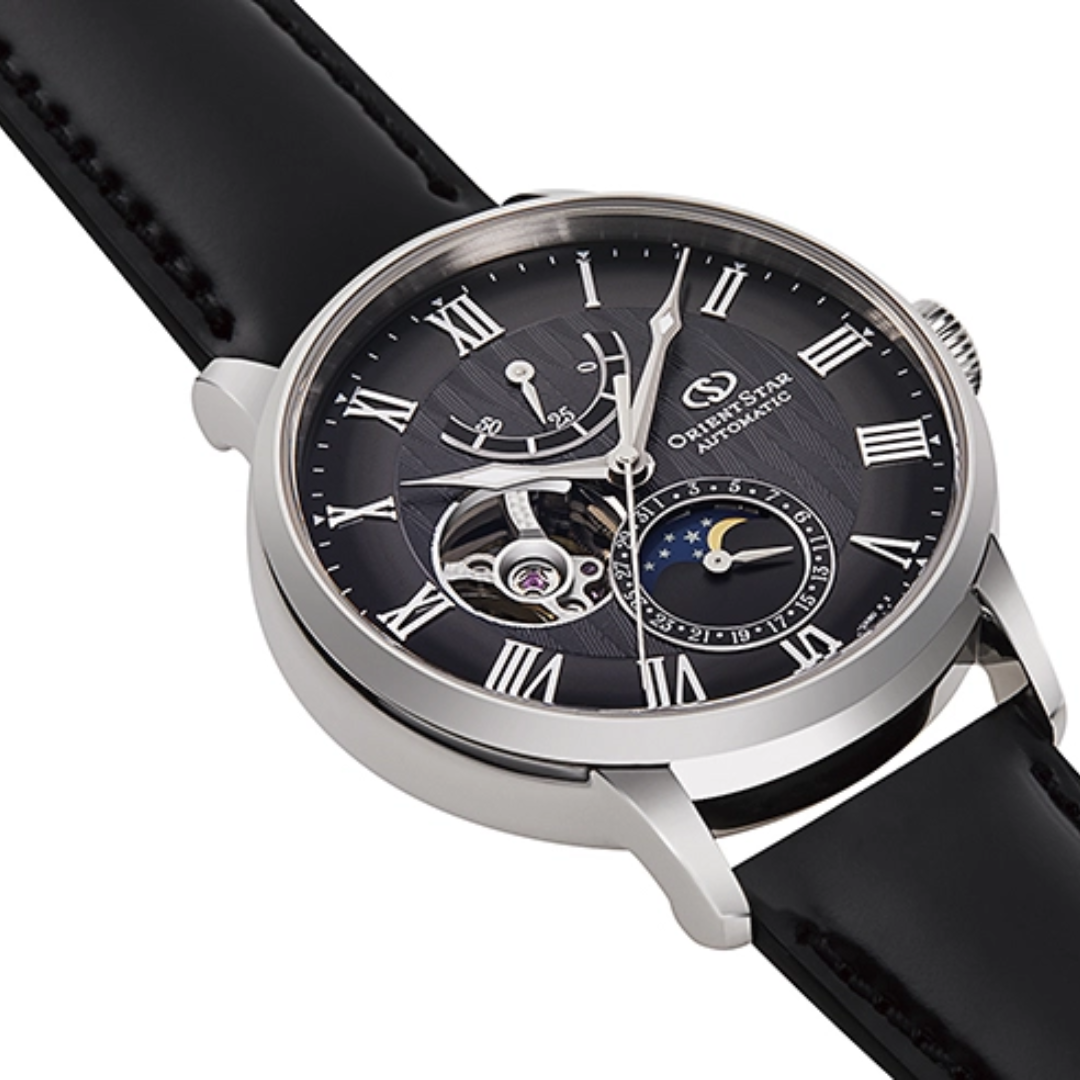 นาฬิกา ORIENT STAR Classic รุ่น RE-AY0107N Moon Phase Mechanical Men's Watch