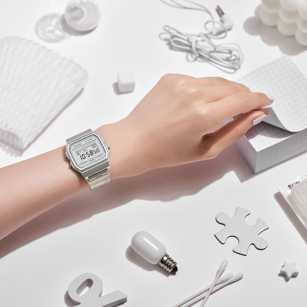 นาฬิกาผู้หญิง Casio Pop รุ่น F-91WS-7