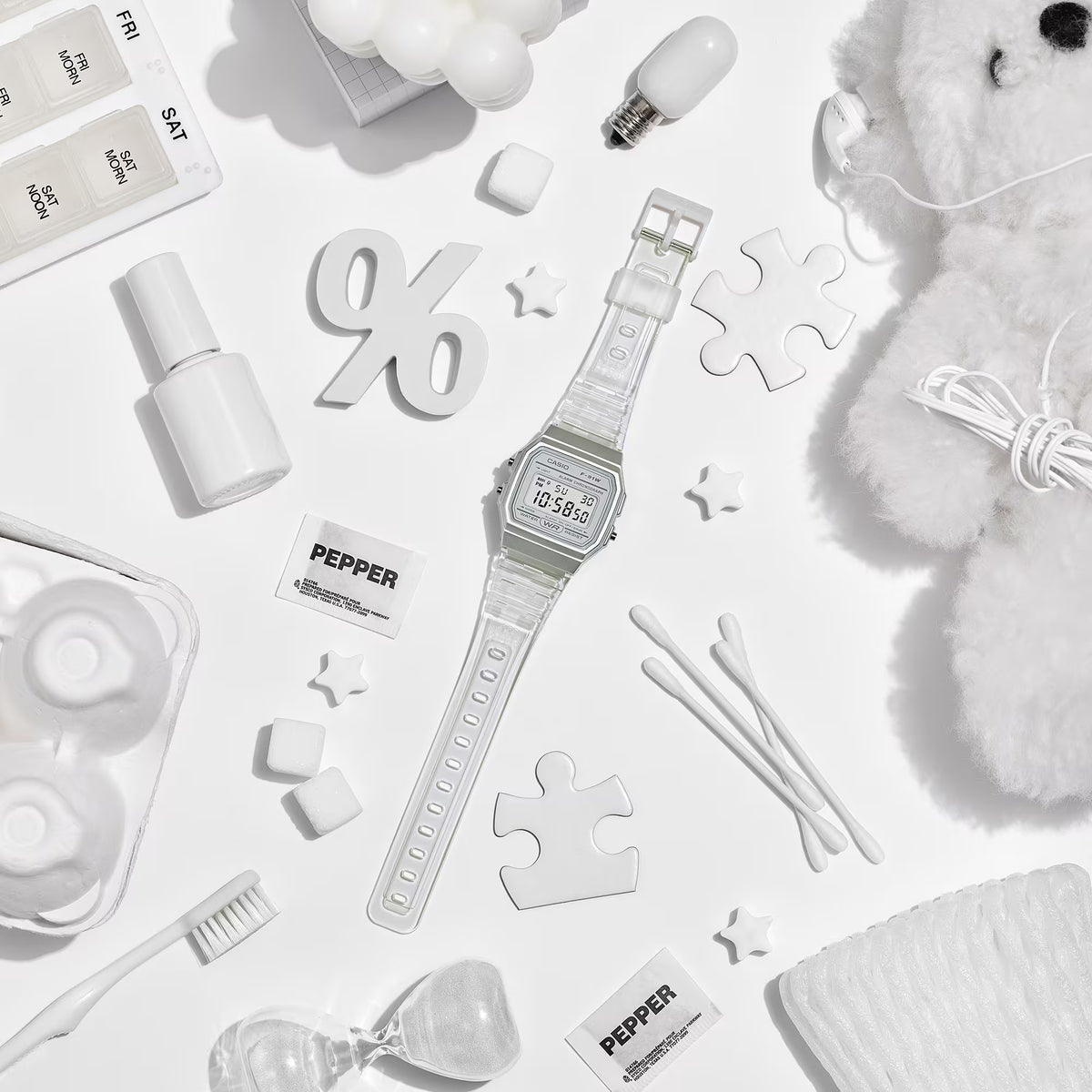 นาฬิกาผู้หญิง Casio Pop รุ่น F-91WS-7