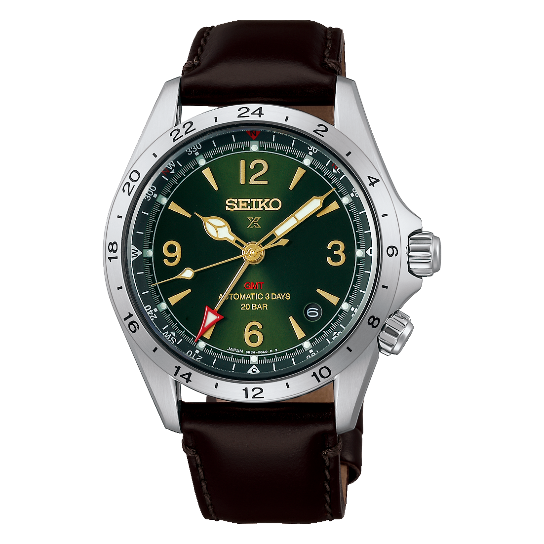 นาฬิกา SEIKO Prospex Alpinist รุ่น HBC007 HBC007J HBC007J1 Mechanical GMT Men's Watch