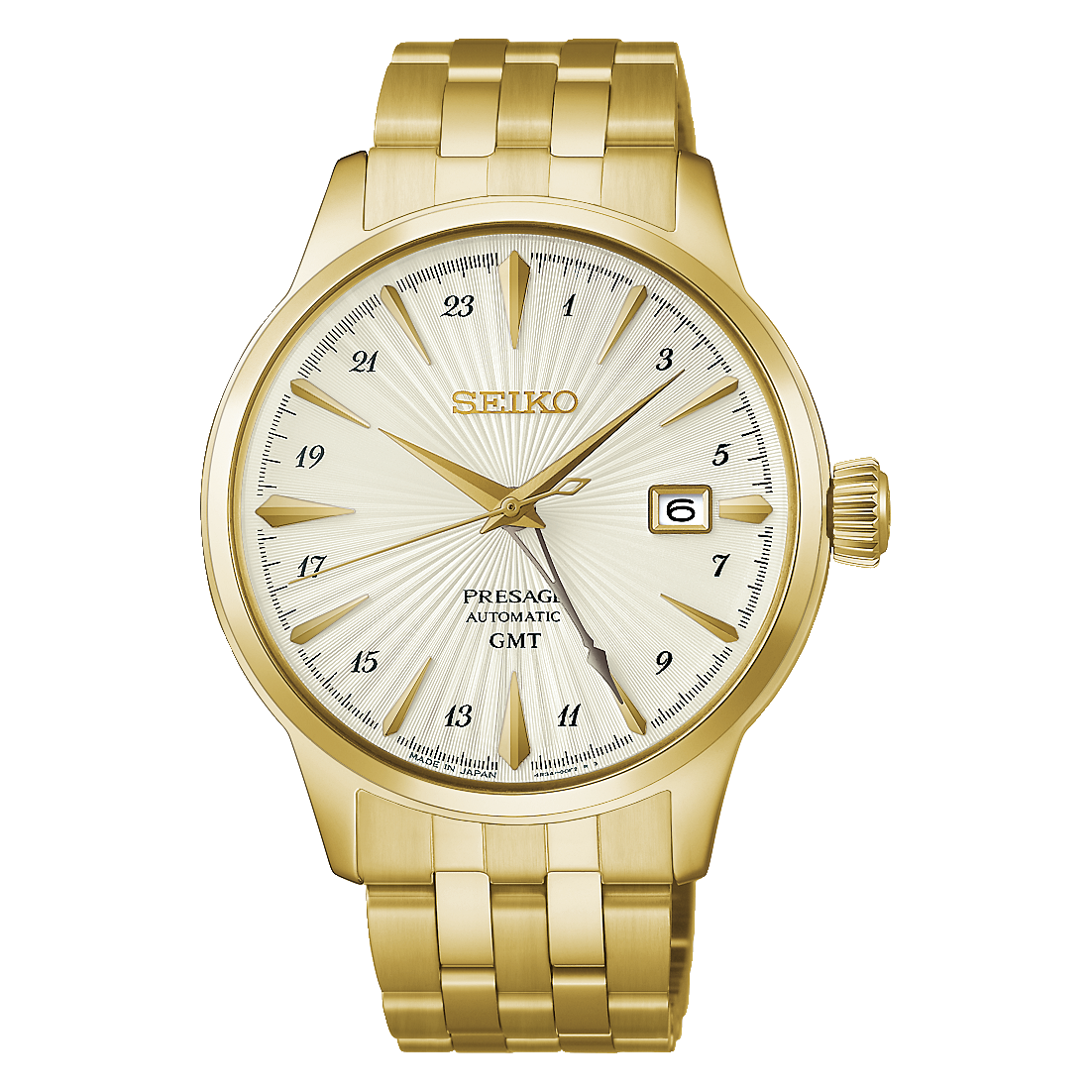 นาฬิกา SEIKO Presage GMT Cocktail Time รุ่น HCB004 HCB004J HCB004J1 'Daiquiri' Automatic Men's Watch