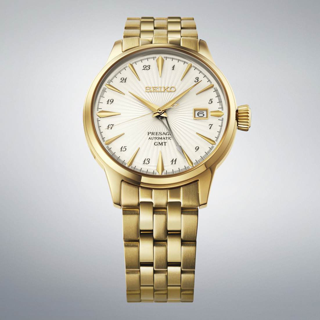 นาฬิกา SEIKO Presage GMT Cocktail Time รุ่น HCB004 HCB004J HCB004J1 'Daiquiri' Automatic Men's Watch