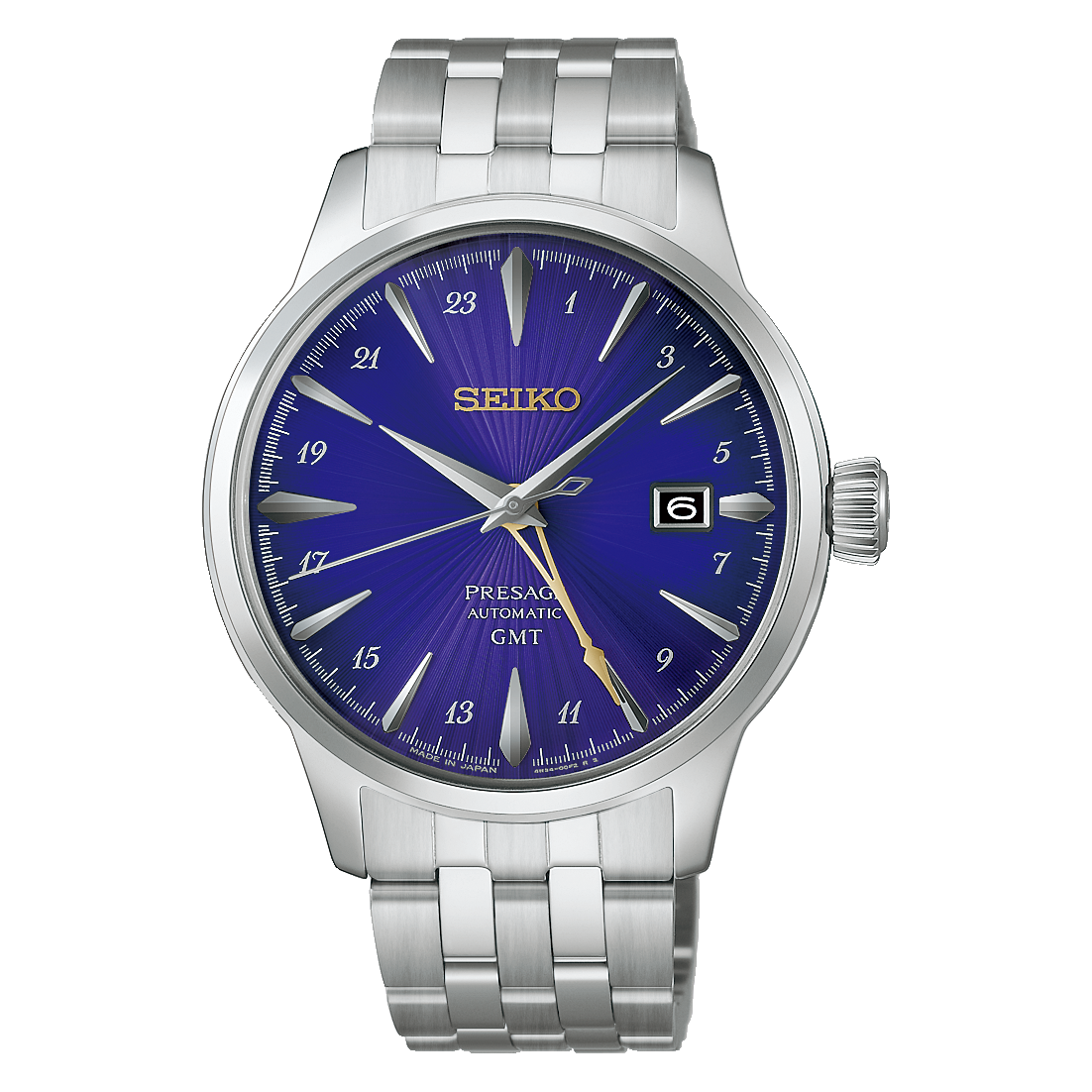 นาฬิกา SEIKO Presage GMT Cocktail Time ‘Edo Murasaki’ รุ่น HCB006 HCB006J HCB006J1 145th Anniversary Limited Edition of 6,000 pcs.