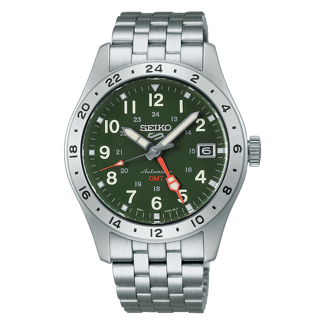 นาฬิกา SEIKO 5 Sports GMT รุ่น HDB001 HDB001K HDB001K1 Automatic Men's Watch