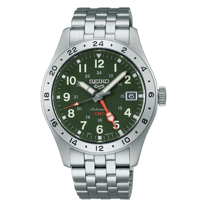 นาฬิกา SEIKO 5 Sports GMT รุ่น HDB001 HDB001K HDB001K1 Automatic Men's Watch