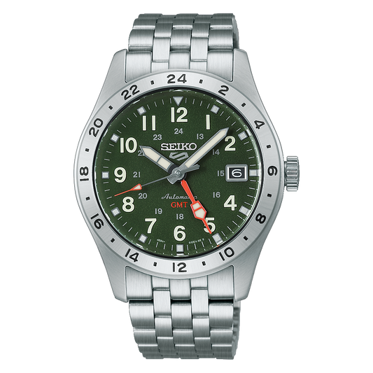 นาฬิกา SEIKO 5 Sports GMT รุ่น HDB001 HDB001K HDB001K1 Automatic Men's Watch
