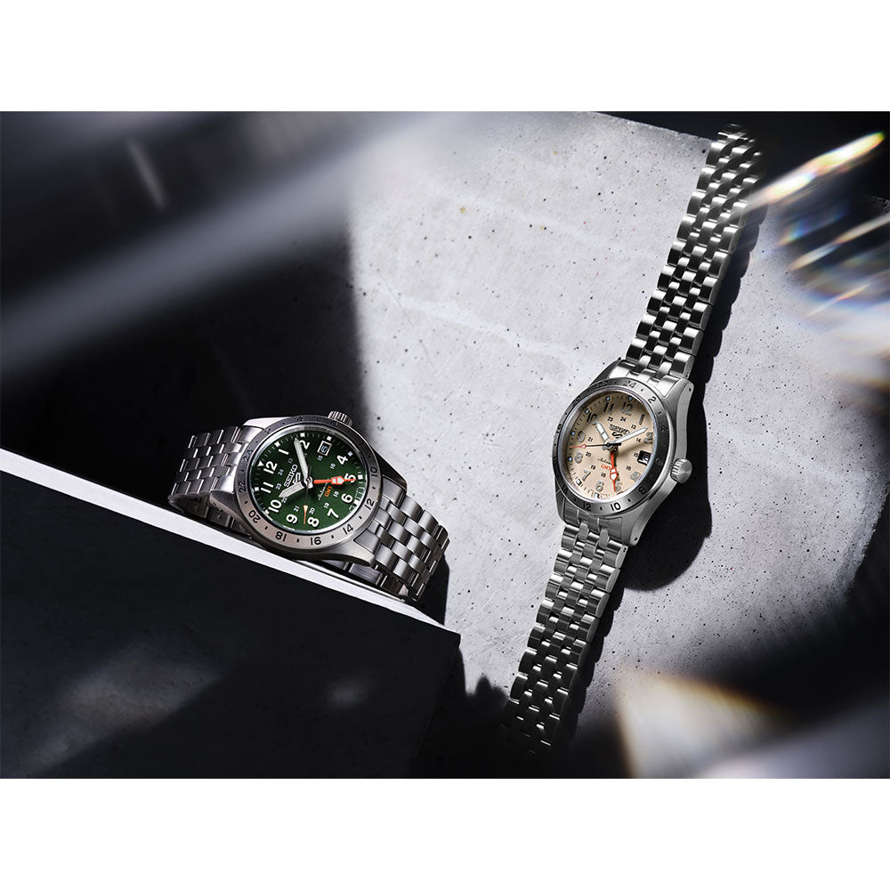 นาฬิกา SEIKO 5 Sports GMT รุ่น HDB002 HDB002K HDB002K1 Automatic Men's Watch