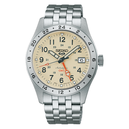 นาฬิกา SEIKO 5 Sports GMT รุ่น HDB002 HDB002K HDB002K1 Automatic Men's Watch