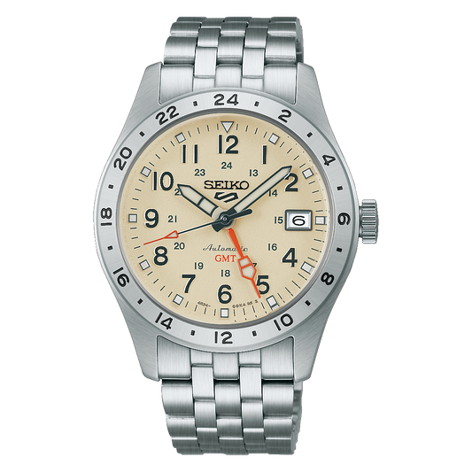 นาฬิกา SEIKO 5 Sports GMT รุ่น HDB002 HDB002K HDB002K1 Automatic Men's Watch