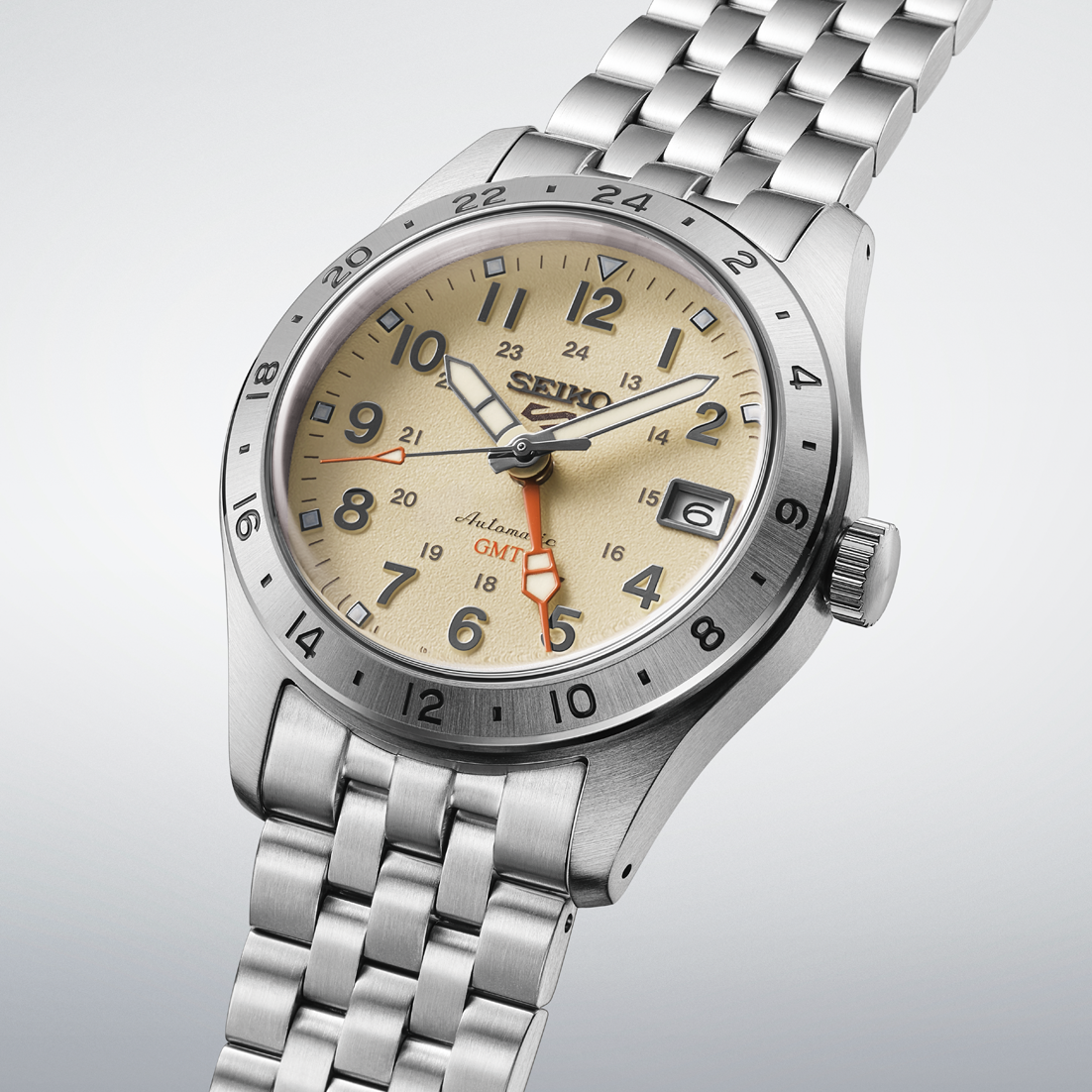 นาฬิกา SEIKO 5 Sports GMT รุ่น HDB002 HDB002K HDB002K1 Automatic Men's Watch