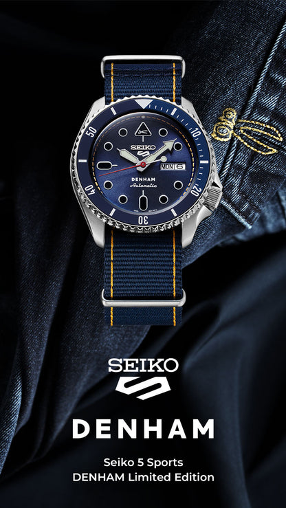 นาฬิกา SEIKO 5 Sports รุ่น SRPL35 SRPL35K SRPL35K1 DENHAM Limited Edition of 2,000 Pcs.