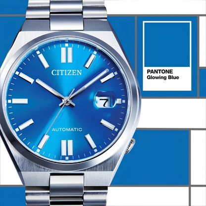 นาฬิกา CITIZEN Tsuyosa x Pantone รุ่น NJ0158-89L 'Glowing Blue' Worldwide Limited 1,999 pcs.