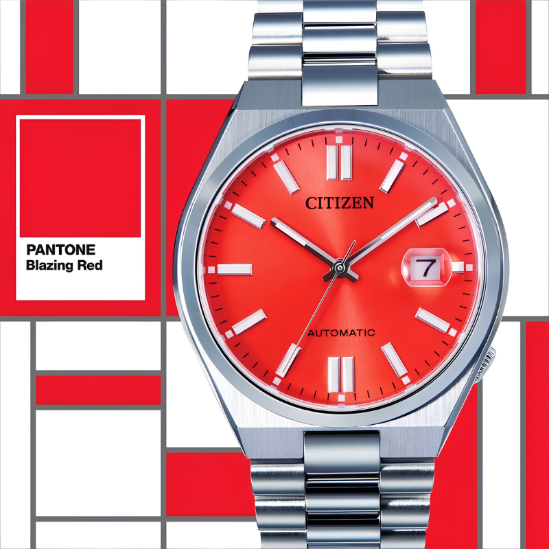 นาฬิกา CITIZEN Tsuyosa x Pantone รุ่น NJ0158-89W 'Blazing Red' Worldwide Limited 1,999 pcs.