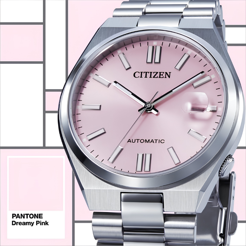 นาฬิกา CITIZEN Tsuyosa x Pantone รุ่น NJ0158-89X 'Dreamy Pink' Worldwide Limited 1,999 pcs.