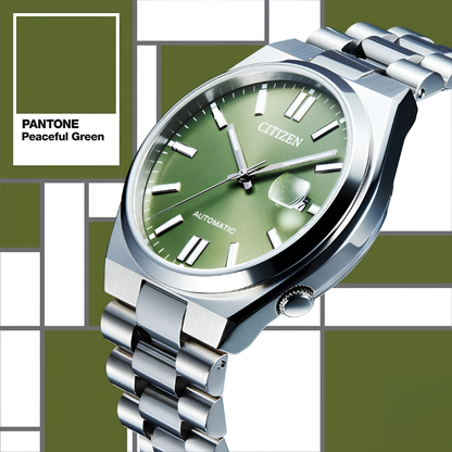 นาฬิกา CITIZEN Tsuyosa x Pantone รุ่น NJ0158-89Z 'Peaceful Green' Worldwide Limited 1,999 pcs.