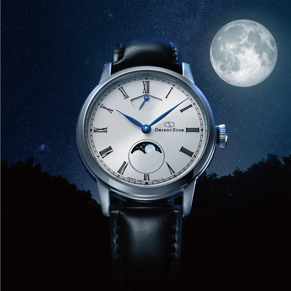 นาฬิกา ORIENT STAR 'A Graceful Gassage of Time' รุ่น RE-BW0004S Moon Phase Mechanical Men's watch