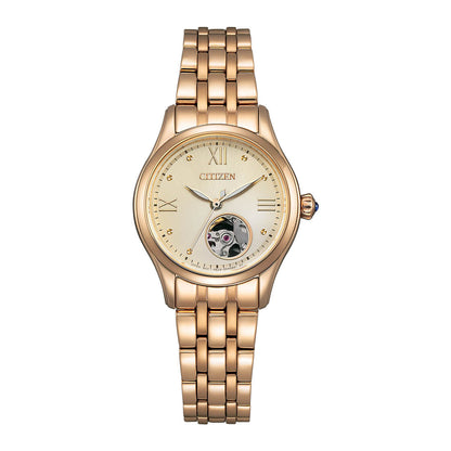 นาฬิกาผู้หญิง CITIZEN Open heart รุ่น PR1043-80P Ladies' Mechanical