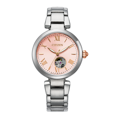 นาฬิกาผู้หญิง CITIZEN Open heart รุ่น PR1050-68W Ladies' Mechanical