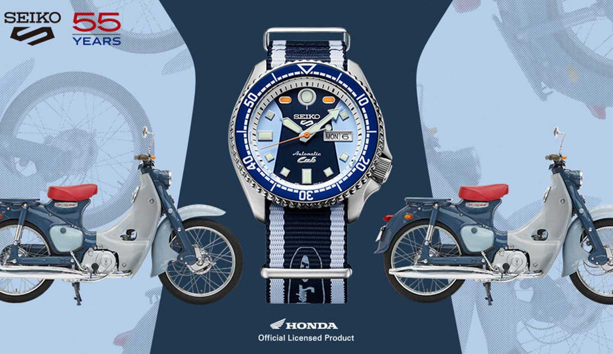 นาฬิกา SEIKO 5 Sports รุ่น SRPK37 SRPK37K SRPK37K1 Super Cub C100 Limited Edition of 7,500 Pcs.