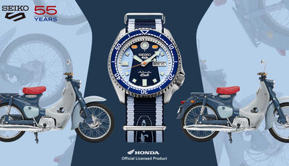นาฬิกา SEIKO 5 Sports รุ่น SRPK37 SRPK37K SRPK37K1 Super Cub C100 Limited Edition of 7,500 Pcs.