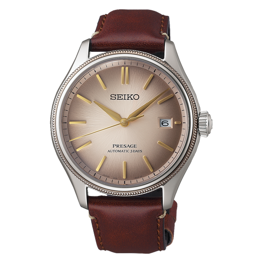 นาฬิกา SEIKO Presage Classic Series 'Shiracha' รุ่น SPB529 SPB529J SPB529J1 Upcycling Leather Strap Limited Edition of 3,000 Pcs.