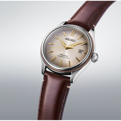 นาฬิกา SEIKO Presage Classic Series 'Shiracha' รุ่น SPB529 SPB529J SPB529J1 Upcycling Leather Strap Limited Edition of 3,000 Pcs.