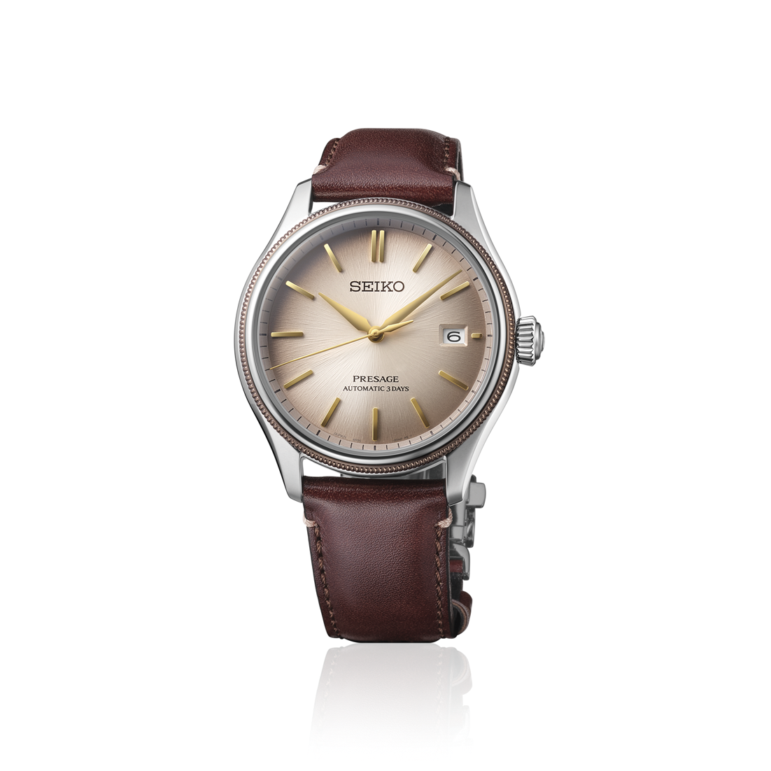 นาฬิกา SEIKO Presage Classic Series 'Shiracha' รุ่น SPB529 SPB529J SPB529J1 Upcycling Leather Strap Limited Edition of 3,000 Pcs.