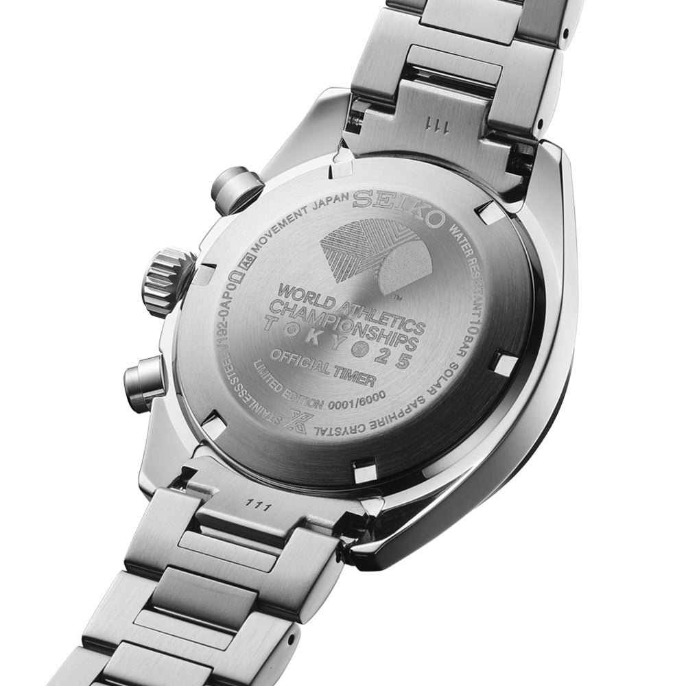 นาฬิกา SEIKO PROSPEX Solar Chronograph รุ่น SSC955 SSC955P SSC955P1 World Athletics Championships Tokyo 25 Limited Edition of 6,000 Pcs.