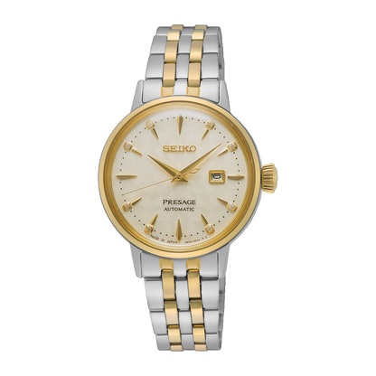 นาฬิกาผู้หญิง SEIKO Presage Cocktail Time รุ่น SRE010 SRE010J SRE010J1 'White Lady' Automatic Women's Watch