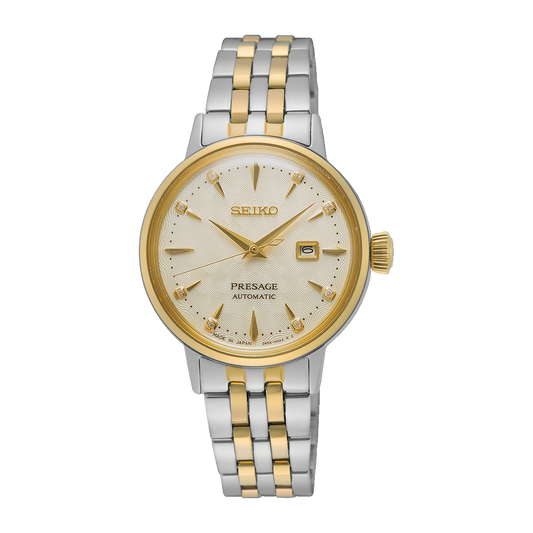 นาฬิกาผู้หญิง SEIKO Presage Cocktail Time รุ่น SRE010 SRE010J SRE010J1 'White Lady' Automatic Women's Watch