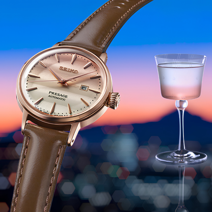 นาฬิกาผู้หญิง SEIKO Presage Cocktail Time รุ่น SRE014 SRE014J SRE014J1 ‘Pinky Twilight’ STAR BAR Limited Edition of 5,000 pcs.